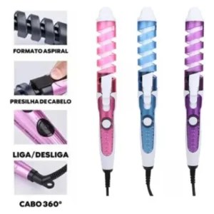 Modelador De Cachos Bivolt Espiral Cor Variado - Imagem 3
