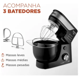 Batedeira Planetária, Mondial, 700W - BP-01P-B - Imagem 6
