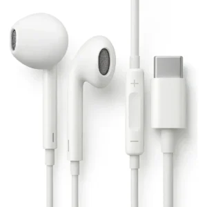 Fones De Ouvido Usb-c Tipo C Com Microfone Integrado Som Estéreo Alta Qualidade Controle De Chamadas Compatível Com iPhone 15 16 17 Android Samsung Xiaomi Motorola Conexão Direta Premium Eletric Teck - Imagem 1