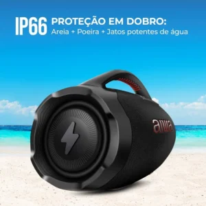Caixa De Som Boombox Plus Aiwa Bbs-01-b 200w Bt 30h Ip66 Usb Preto - Imagem 8