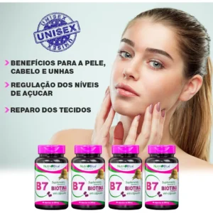 Remédio Anti Queda Capilar E Cresce Cabelo Biotina 60 Capsul - Imagem 6