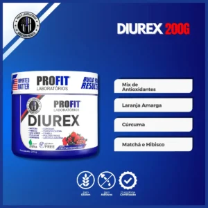 Diurex Chá Diurético Termogênico Detox 200g - Profit Sabor Frutas vermelhas - Imagem 4