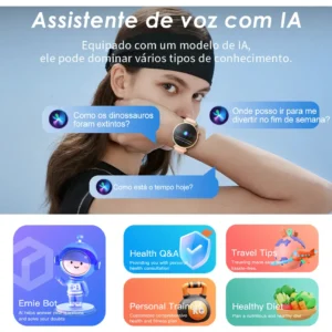 Smartwatch Feminino Aurafit Am23 Tela Amoled 1.32 Ouro Rosa - Imagem 4