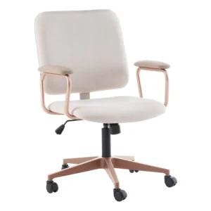 Cadeira Office Chicago Bege E Rosé Westwing Collection - Imagem 1