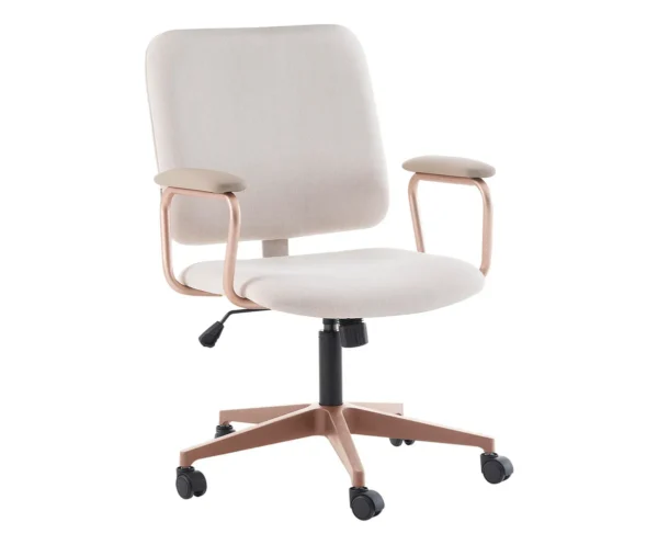 Cadeira Office Chicago Bege E Rosé Westwing Collection