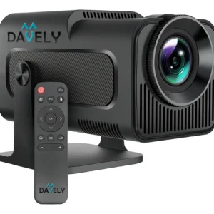 Projetor HY320 Davely Smart TV Android WiFi 6 390 ANSI Lumens Full HD Suporte 4K HDMI Bluetooth 85-200 Polegadas Alto Falante Com Controle Remoto Bivolt Portátil - Imagem 4