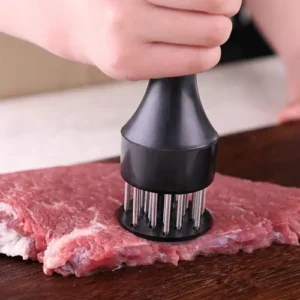 Amaciador De Carne Manual Churrasco Furador Bife Carne Cor Preto - Imagem 8