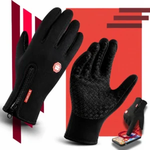 Luva Motoqueiro Térmica Impermeável Touch Screen Frio Par - Imagem 1