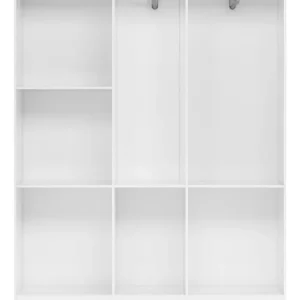 Guarda-roupa Solteiro 5 Portas MDP Branco Moderno Demóbile Ártico - Imagem 3