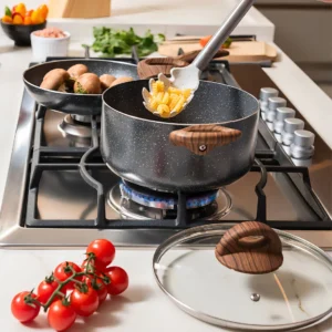 Jogo De Panelas Brinox Antiaderente Ceramic Indução 5 Peças - Imagem 6