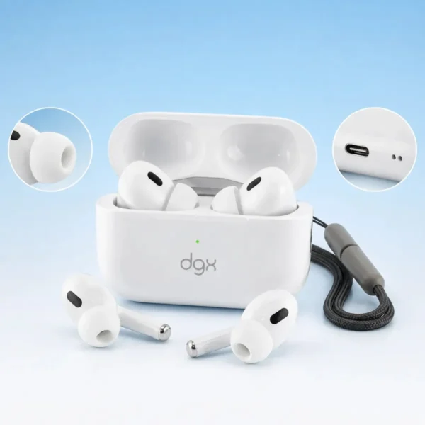 Fone De Ouvido Bluetooth 5.4 In-ear Fitness Academia Dgx Cancelamento Ruído Anc E Enc Carregamento Indução