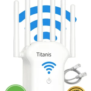 Repetidor WiFi Titanis 2.4GHz 6 Antenas Alta Estabilidade e Alcance - Imagem 7