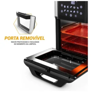 Air Fryer Oven Philco 15l Painel Digital Paf15a Cor Preto - Imagem 8