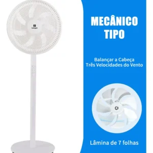 Ventilador Coluna 45w 7 Pás 3 Velocidades Silencioso 45db - Imagem 3