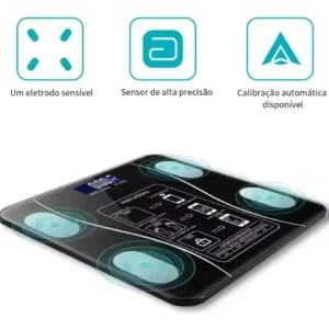 Usb Balança Digital Corporal Bioimpedância, Aplicativo Fitne - Imagem 4