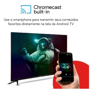 Smart TV AIWA 32” Android HD Borda Ultrafina HDR10 Dolby Áudio AWS-TV-32-BL-02-A - Imagem 8