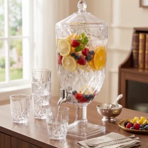 Suqueira Jarra Cristal Acrílico Diamond Água Suco4,5l Xplast - Imagem 1