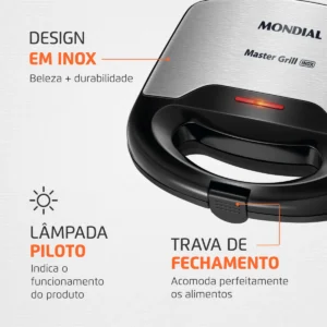 Sanduicheira Mondial Master Grill Mondial 750W S-20 - Imagem 5