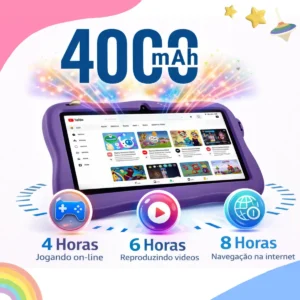 Tablet Milii Infantil 6gb 128gb 7 Android 15 Com Capa - Imagem 6