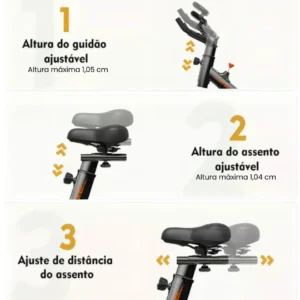 Bicicleta Ergométrica Spinning 20kg Wct Fitness Cor Preto/Verde - Imagem 5