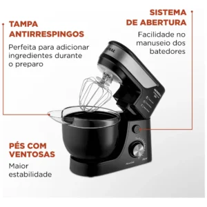 Batedeira Planetária, Mondial, 700W - BP-01P-B - Imagem 7