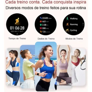 Relógio Amoled Ip68 Smartwatch Ai Moda De Liga De Alumínio - Imagem 4