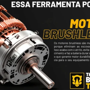 Kit 3 Em 1 Ferramentas Brushless Elétrica 21v Com 2 Baterias - Imagem 3