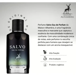 Perfume Masculino Arabe Salvo Eua De Parfum Alhmabra 100ml Original C/ Nf - Imagem 3