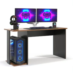Mesa Gamer Valorant Maxi do Brasil Com Suporte para CPU e Design Moderno 114cm - Imagem 5