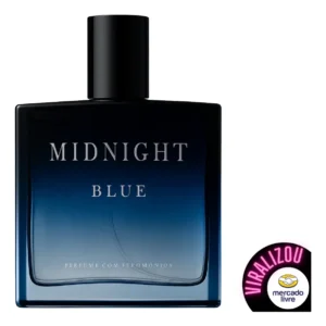 Perfume Masculino Midnight Blue Magnético Uso Noturno 100ml - Imagem 1