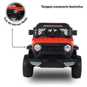 Carro Jipe Infantil 12v Com Luzes Som Usb E Controle Remoto - Imagem 8