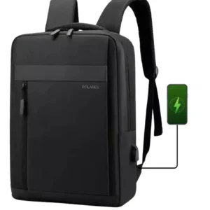 Mochila Notebook Até 15.6 Executiva Saída Usb Modelo Premium Polares Cor Preto - Imagem 1