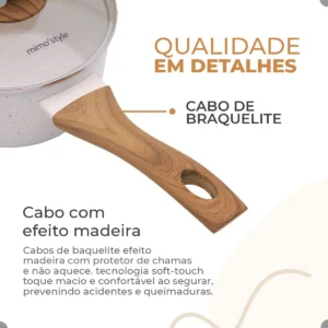 Jogo De Panelas Antiaderente Cerâmica Mimo Style 10 Peças - Imagem 6