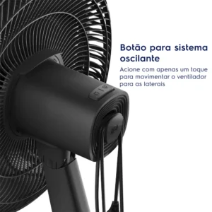 Ventilador de Mesa 40cm 6 Pás 3 Velocidades Electrolux Com Inclinação Silencioso Duoforce Air+ EFD40 Cinza - Imagem 6