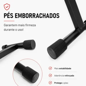Banco Banqueta Piano Teclado Konig Regulável Portátil Em X - Imagem 5