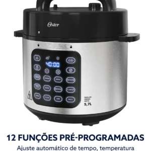 Panela De Pressão Elétrica Digital 5,7l Oster Oster - Imagem 4