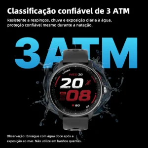 Relógio Inteligente Gps Smartwatch Amoled 3atm Outdoor Strar - Imagem 8