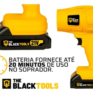 Soprador De Ar Turbo 21v Portátil Bateria Recarregável Potente Para Folhas Pó Limpeza Carro Tso-21a The Black Tools - Imagem 8