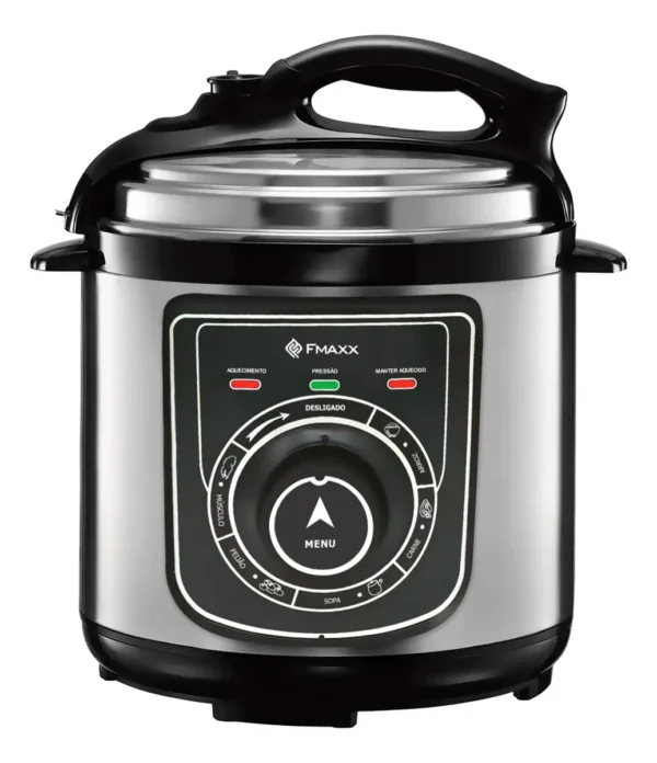 Panela De Pressão Elétrica Fmaxx Kitchen Chef 4 Litros 800w Preto