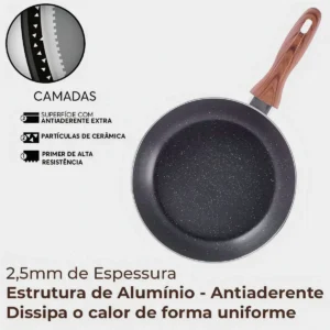 Jogo De Panelas Brinox Antiaderente Ceramic Indução 5 Peças - Imagem 3