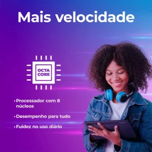 Positivo Vision TAB10 T3010 4GB RAM 128GB SSD com Capa Teclado Octa-Core 5 13MP Bateria 6000mAh Tela 10.1“ HD Wifi AC e 4G Full Lamination - Preto - Imagem 6