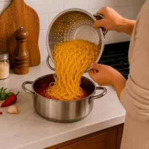 Escorredor De Macarrão Inox Lavador De Arroz Wow World Of Wonders - Imagem 5