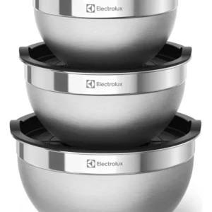Electrolux Kit Bowls Tigelas em Inox com Tampa Plástica 3 Unidades Utensílios Domésticos de Cozinha - Imagem 1