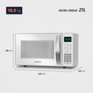 Micro-ondas MO-01-21-W 1200W Mondial - Imagem 8