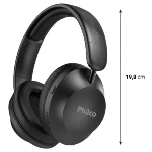 Fone de Ouvido Bluetooth Philco Extreme ANC 50h de Bateria Bluetooth 5.4 Preto PFO09P - Imagem 5