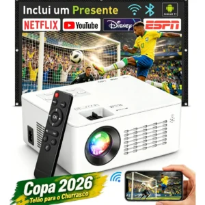 Projetor Profissional Android 4k Portátil 5g Wifi Full Hd - Imagem 1
