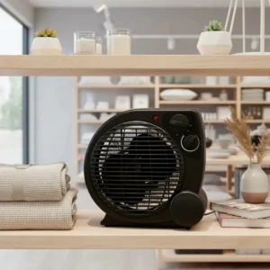 Aquecedor Elétrico 110v Portátil A Ar Ventilador Quente Preto Aq04 - Mimo Style - Imagem 4