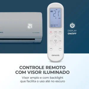 Ar-condicionado Aiwa High Inverter 12.000 Btus Quente/Frio Aws-ac-12qf Branco - Imagem 4