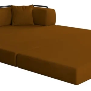 Sofá Cama Colchão 3 Em 1 Puff Dobrável Confortável - Balaqui - Imagem 6