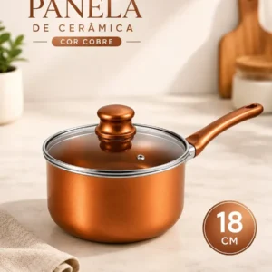 Jogo De Panelas Cerâmica 8 Peças Com Tampa De Vidro Premium - Imagem 6